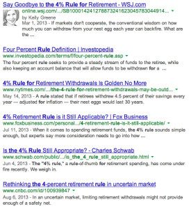 Google search for "4% rule"